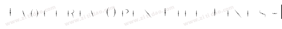 Taqueria Open Fill Lines字体转换